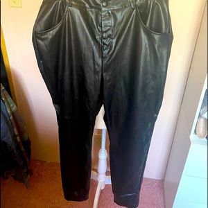Faux Leather high waist pants